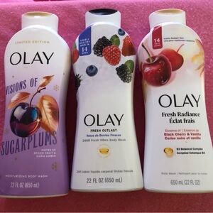 Set of 3 22fl oz Olay body wash